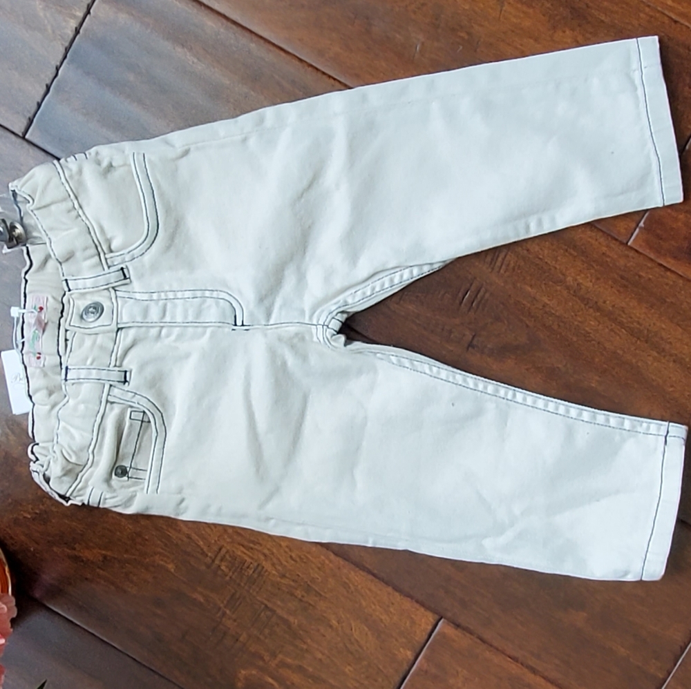 NWT Bonpoint Cream Trousers (12M)